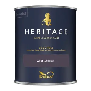 Dulux Trade Heritage Wild Blackberry Eggshell Wall paint, 750ml