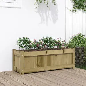 Berkfield Garden Planter 90x31x31 cm Impregnated Wood Pine