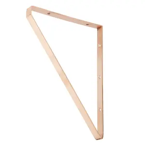 GoodHome Clever Copper effect Steel Shelving bracket (H)280mm (D)200mm