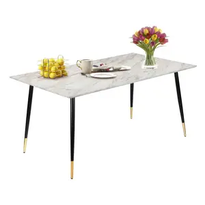 Arianna Metal Base Dining Table H76 x L120 x W80cm