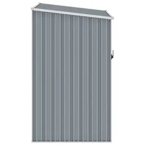 Pearces Garden Shed 87 x 98 x 159 cm Galvanized Steel Grey