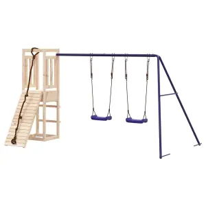 Berkfield Outdoor Playset Solid Wood Pine