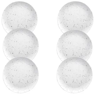 Purely Home Terrazzo Melamine Dinner Plates - Set of 6