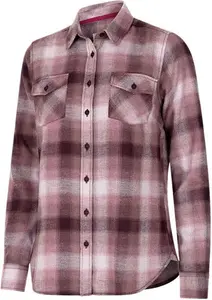 Hoggs Of Fife Isla Flannel Check Shirt, Burgundy / 12