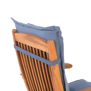 Garden Chair MAUI Acacia Wood Blue