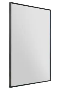 MirrorOutlet Artus - Black Aluminium Edged Wall Mirror 35" X 24" (90CM X 60CM)