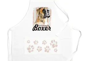 Purely Home Boxer Apron - Novelty Kitchen Gift for Dog Lovers