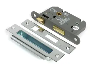 From The Anvil Polished SS 2 1/2" Heavy Duty Bathroom Mortice Lock