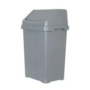 Wham 2 Piece Casa Bin Set (25L/50L Swing Bin) Silver