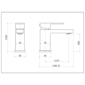 Flode Glan Mono Basin Mixer Tap Chrome