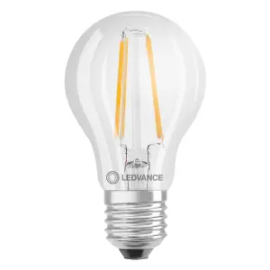 Ledvance LED GLS 7W E27 Dimmable Performance Class Warm White Clear (3 Pack)