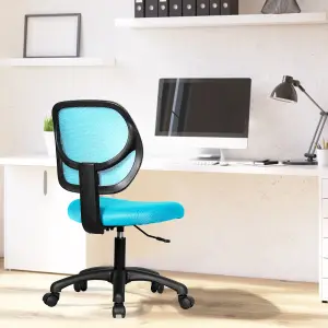 Costway Ergonomic Computer Desk Chair Low-Back Task Study Chairs Office Armless Chair