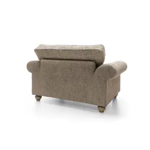 Ingrid Collection Cuddle Chair in Taupe