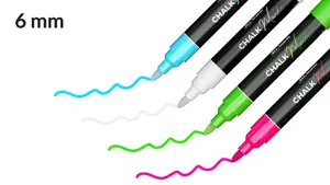 ALLboards Chalk marker set: pink, green, white, blue