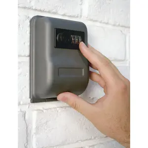 Wall Mounted Mini Combination Key Safe Cabinet - Steel Box - 100 x 145 x 60mm