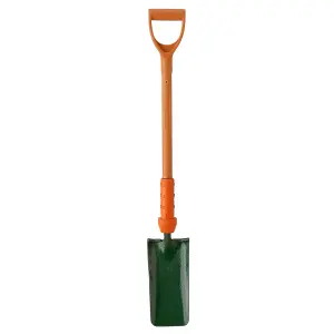 Bulldog Insulated Cable Layer Metal Square D-shaped Handle Trenching Shovel PD5CLINR