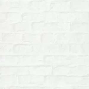 Galerie Loft 2 White Exposed Brick Design  Wallpaper Roll