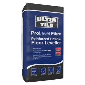 UltraTile ProLevel Fibre Reinforced Flexible Floor Leveller Compound, 20kg