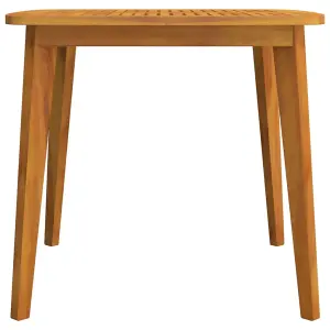 Berkfield Garden Table 85x85x75 cm Solid Wood Acacia