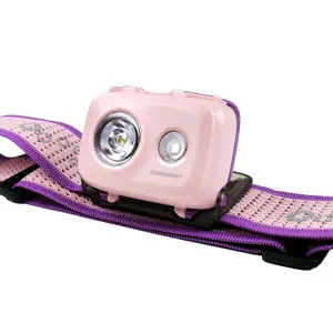 Fenix HL16 Pink, Lightweight 3x AAA Battery Powered Head Torch - 450 lm - 104m Beam Range - Red light mode - IP66 Weatherproof