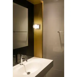 Luminosa Perla Bathroom Chrome Globe Wall Light 1x g9 IP44