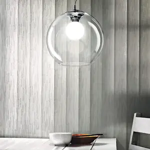 Luminosa Nemo Large Globe Ceiling Pendant Clear, E27