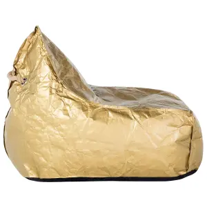 Beliani Modern Bean Bag Gold DROP