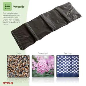 Oypla 2m x 5m Heavy Duty Weed Control Ground Cover Membrane Sheet