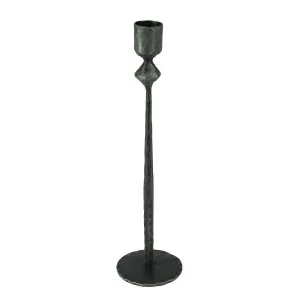 Antique Tall Black Table Decoration Candle Holder Stick