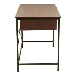 Interiors by Premier Bradbury Dark Walnut Veneer Desk With Drawers