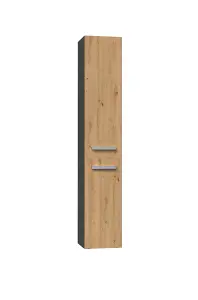 Nel II Bathroom Cabinet Anthracite Artisan Oak