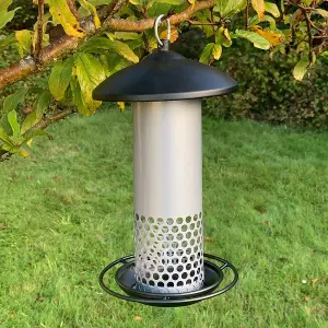 Squirrel Resistant Hanging Bird Mealworm Feeder