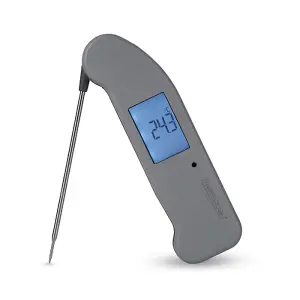 Thermapen ONE Instant-Read Thermometer Food Thermometer - for Cooking, BBQ, Water, Meat, Milk - 5 Year Guarantee - Grey