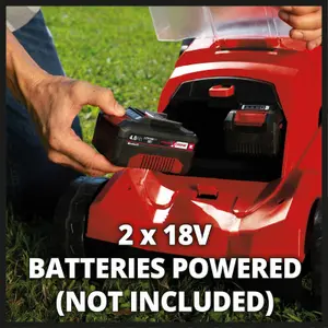 Einhell 41cm Cordless Lawnmower 36V Rotary Power X-Change With 50L Grass Box GE-CM 36/41 Li Solo - BODY ONLY