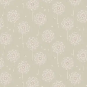 Holden Décor Opus Allora Cream Dandelion Embossed Wallpaper