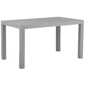 Garden Table Synthetic Material Light Grey FOSSANO