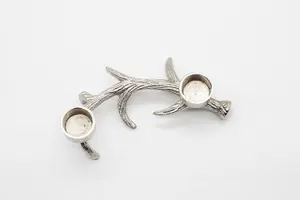 Silver Stag Tealight Candle Holder