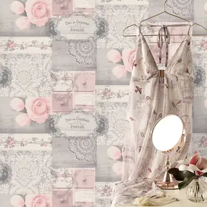 Crown Ophelia Decoupage Wallpaper Blush M1426