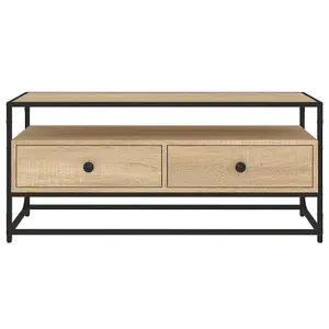 Berkfield TV Cabinet Sonoma Oak 100x35x45 cm Engineered Wood