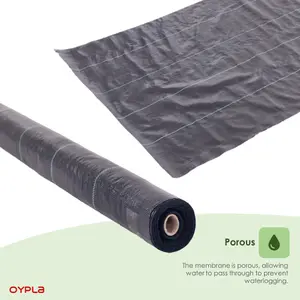 Oypla 1m x 50m Heavy Duty Weed Control Ground Cover Membrane Sheet