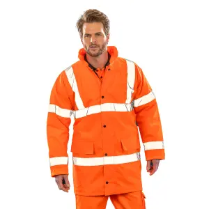 Result Core Unisex Adult Motorway Hi-Vis Safety Jacket