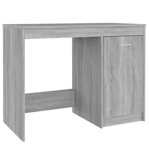 Berkfield Desk Grey Sonoma 100x50x76 cm Engineered Wood