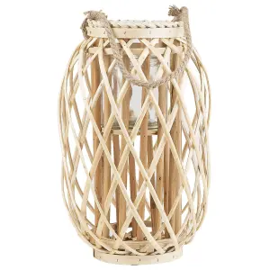 Lantern MAURITIUS Wood Natural