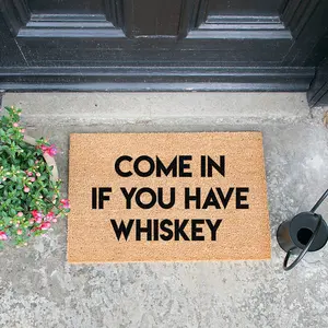 Come in if You Have Doormat Man Cave