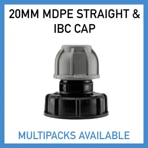 ibc water storage tank outlet kit for 2" s60x6 coarse threaded outlet-20mm mdpe water supply pipe/irrigation pipe