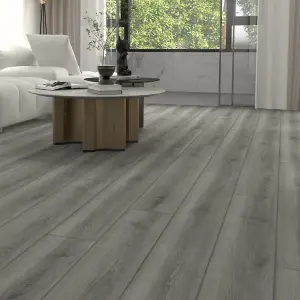 SPC Click Flooring Composite Plank Flooring Millennium Grey Oak Plank Style 2.193m2 Pack