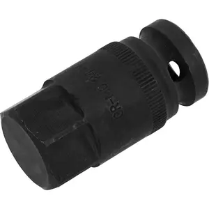 H24 24mm HEX Motorcycle Wheel Nut Socket for 1/2" Drive - 53mm Length