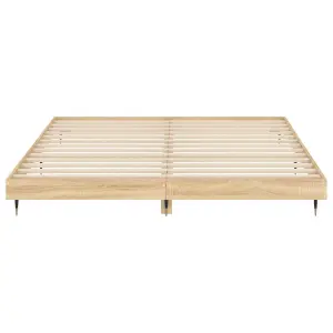 Berkfield Bed Frame Sonoma Oak 120x200 cm Engineered Wood