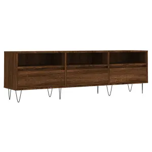 Berkfield TV Cabinet Brown Oak 150x30x44.5 cm Engineered Wood