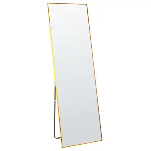 Standing Mirror BEAUVAIS Metal Gold